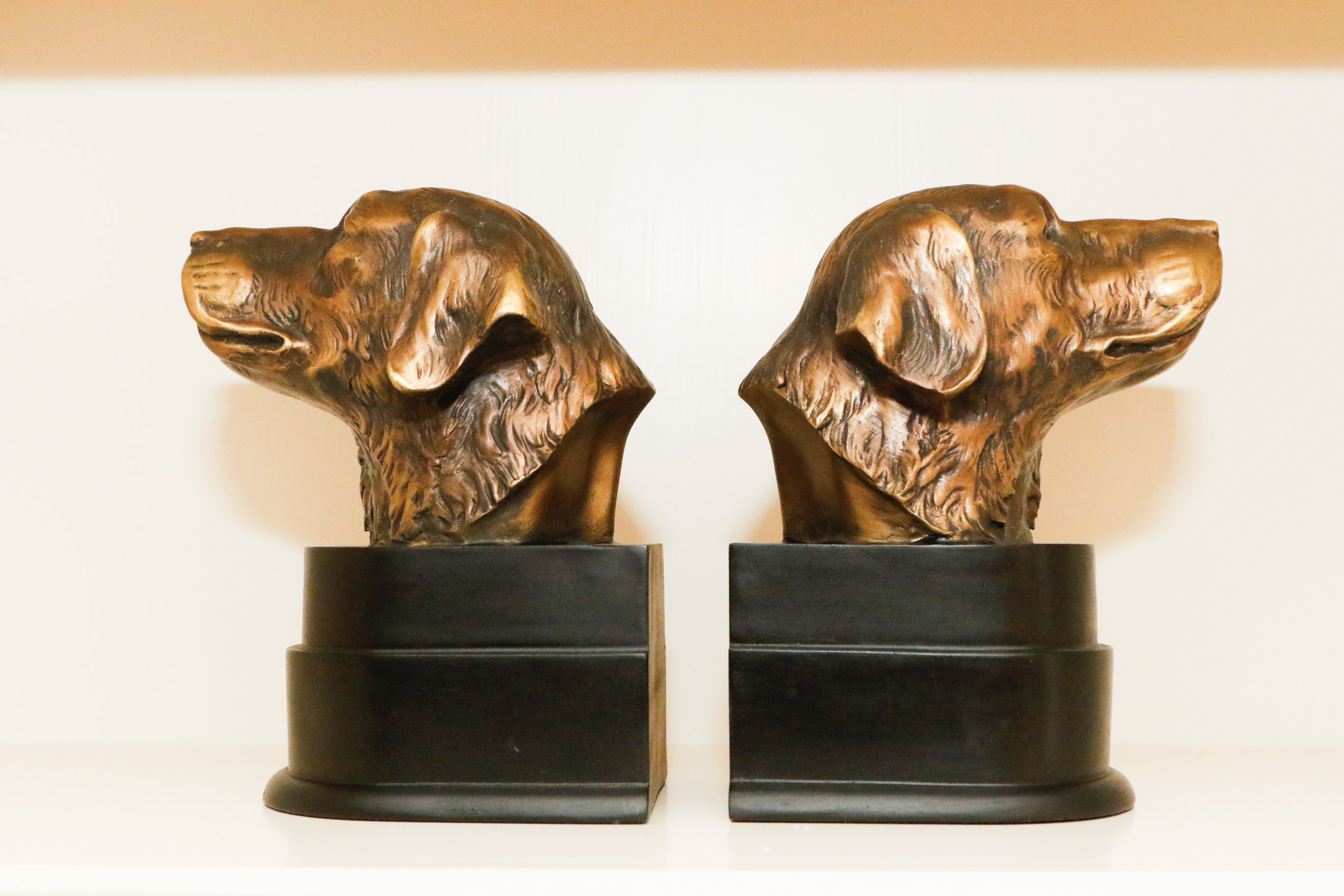 Pair of Labrador Retriever Bookends