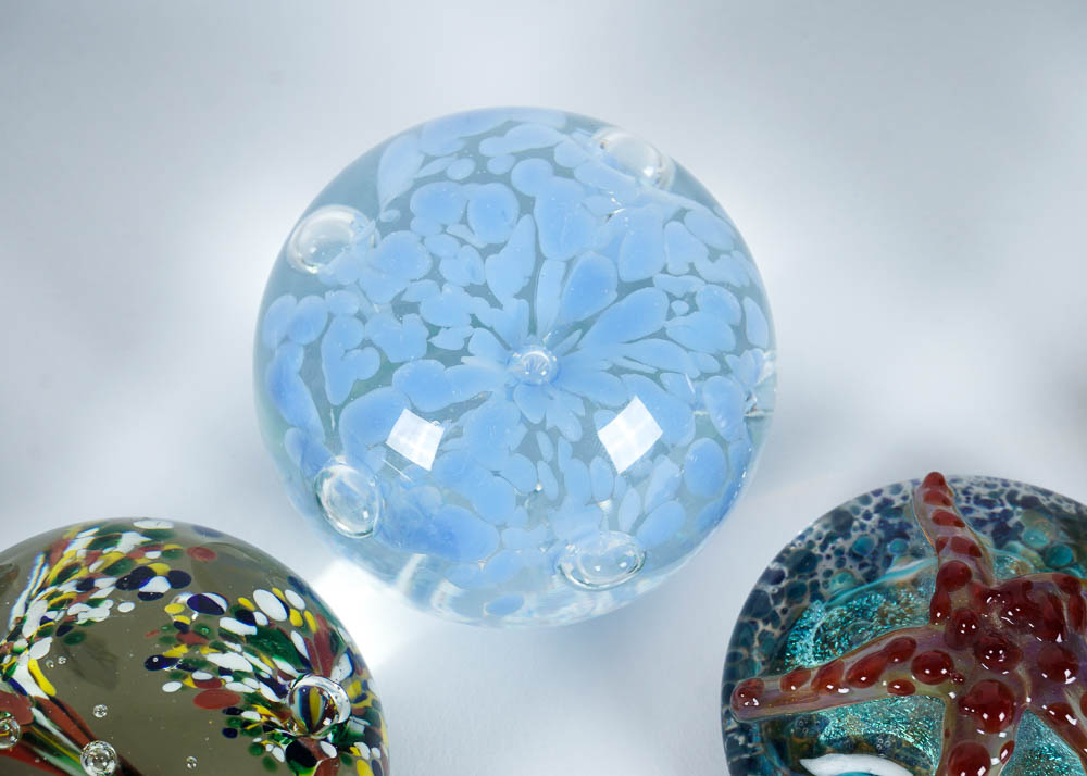 Beautiful Blown Glass Paperweights