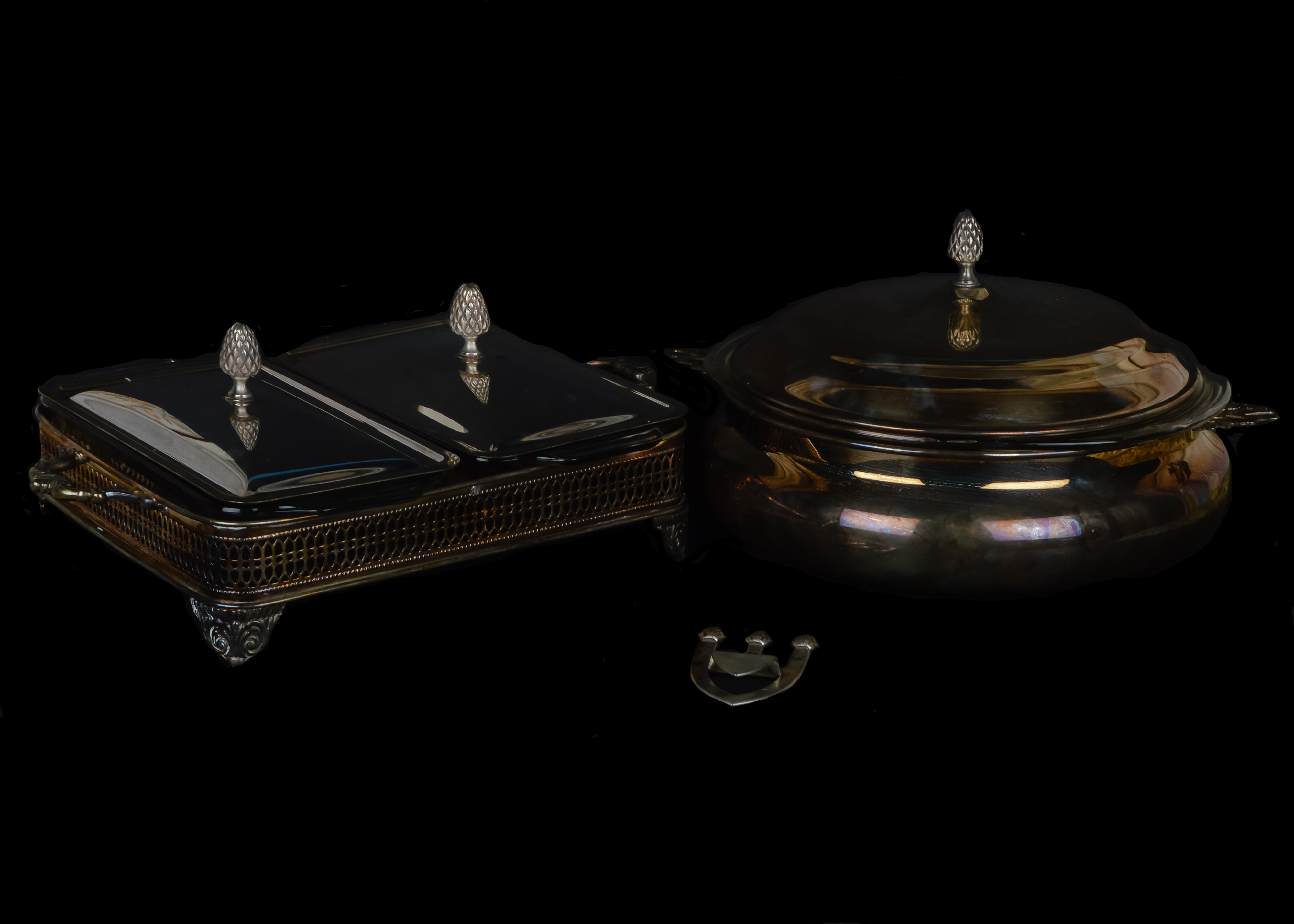 Trio of Silver-Plated Sheffield Pieces