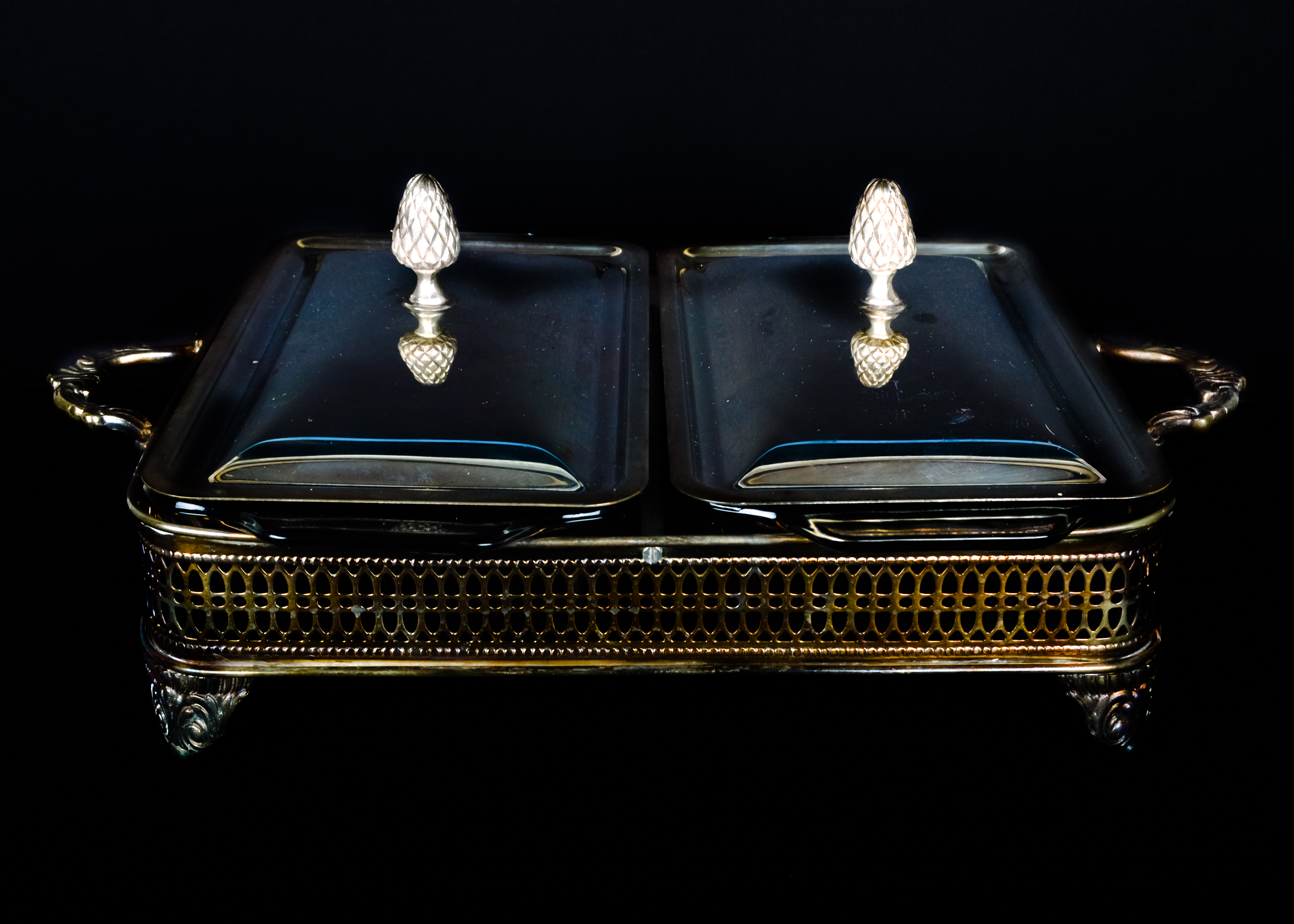 Trio of Silver-Plated Sheffield Pieces