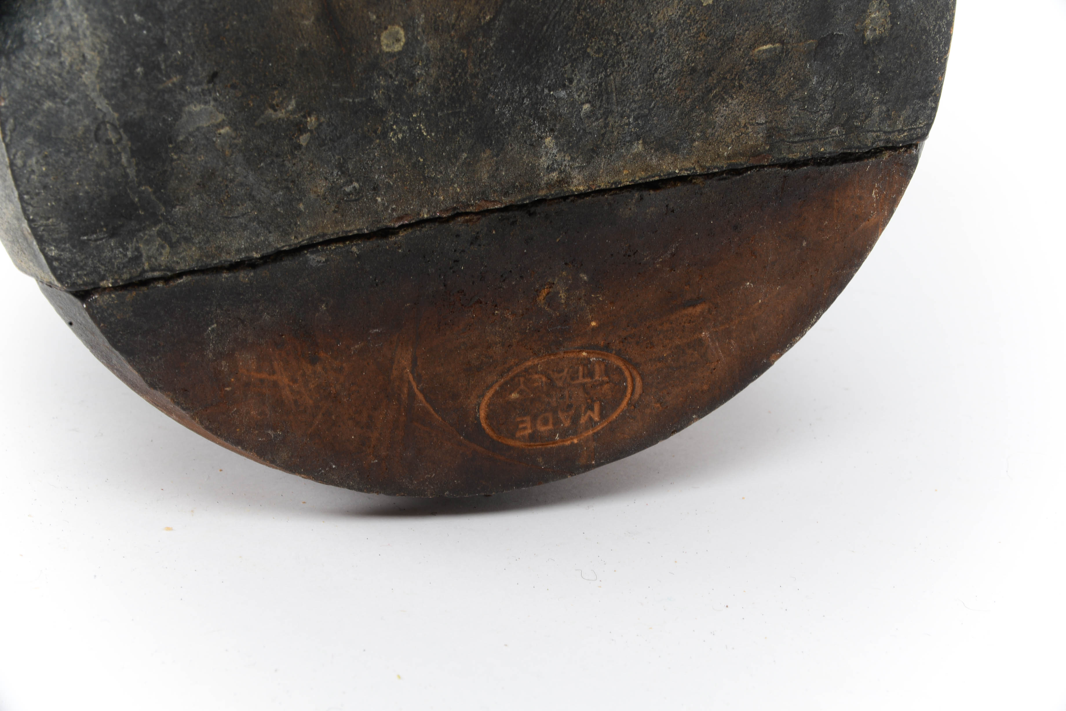 Vintage 1960s Clay Roasting Pot