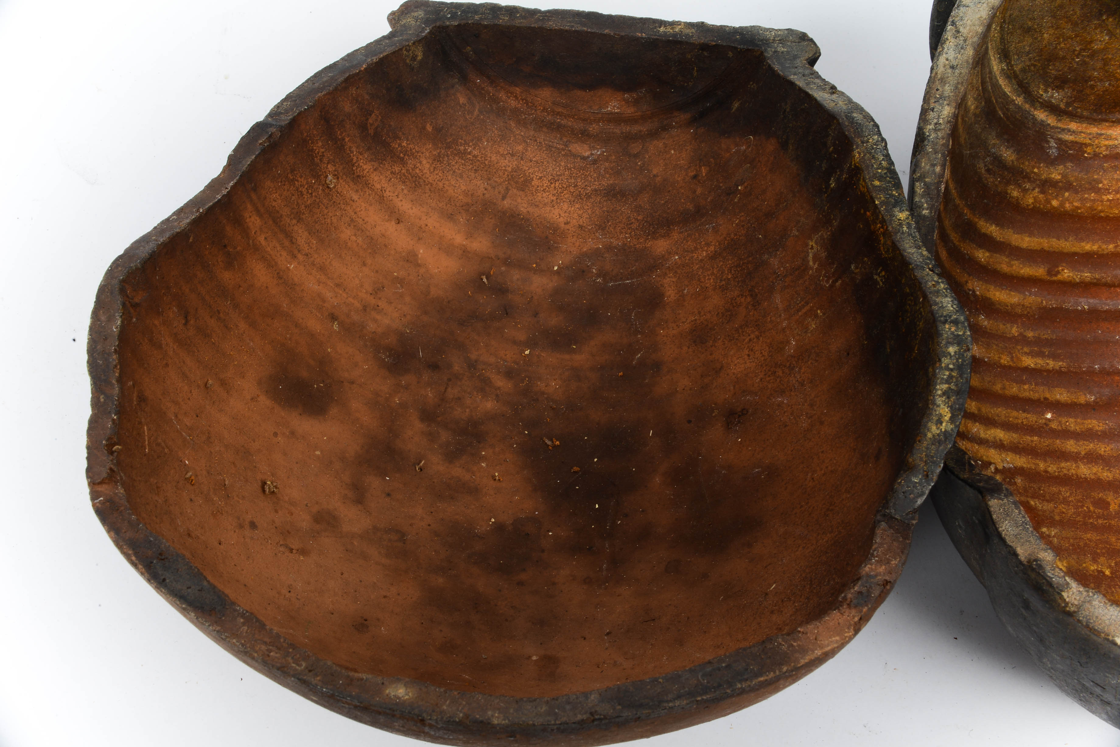 Vintage 1960s Clay Roasting Pot