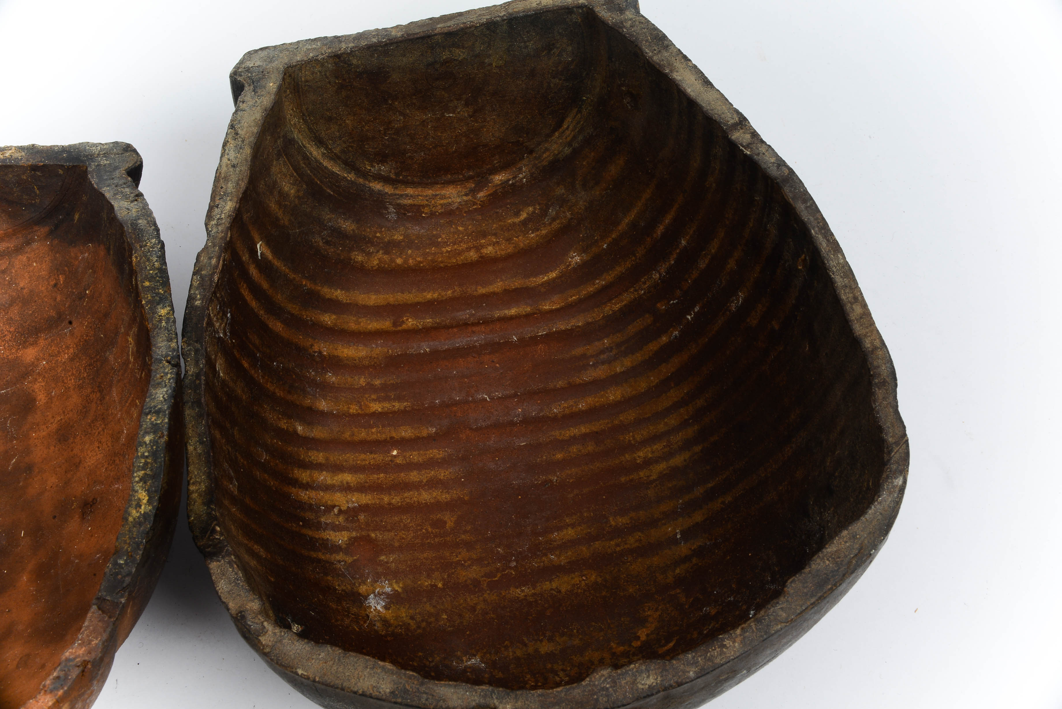 Vintage 1960s Clay Roasting Pot