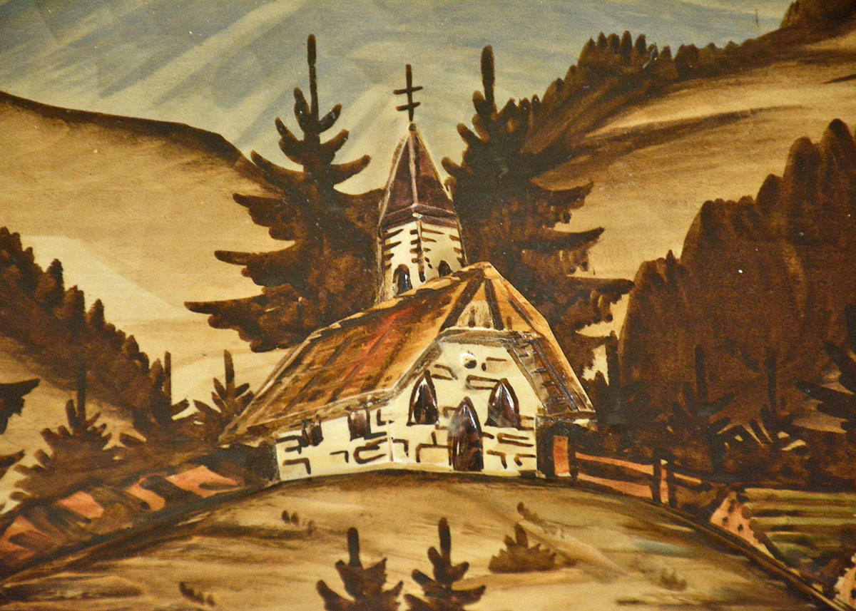 Vintage German Carved 3D Coffee Table