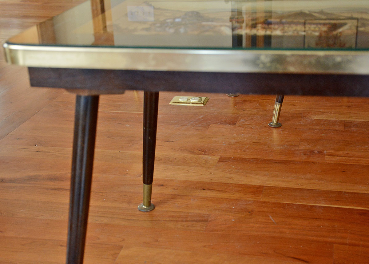 Vintage German Carved 3D Coffee Table