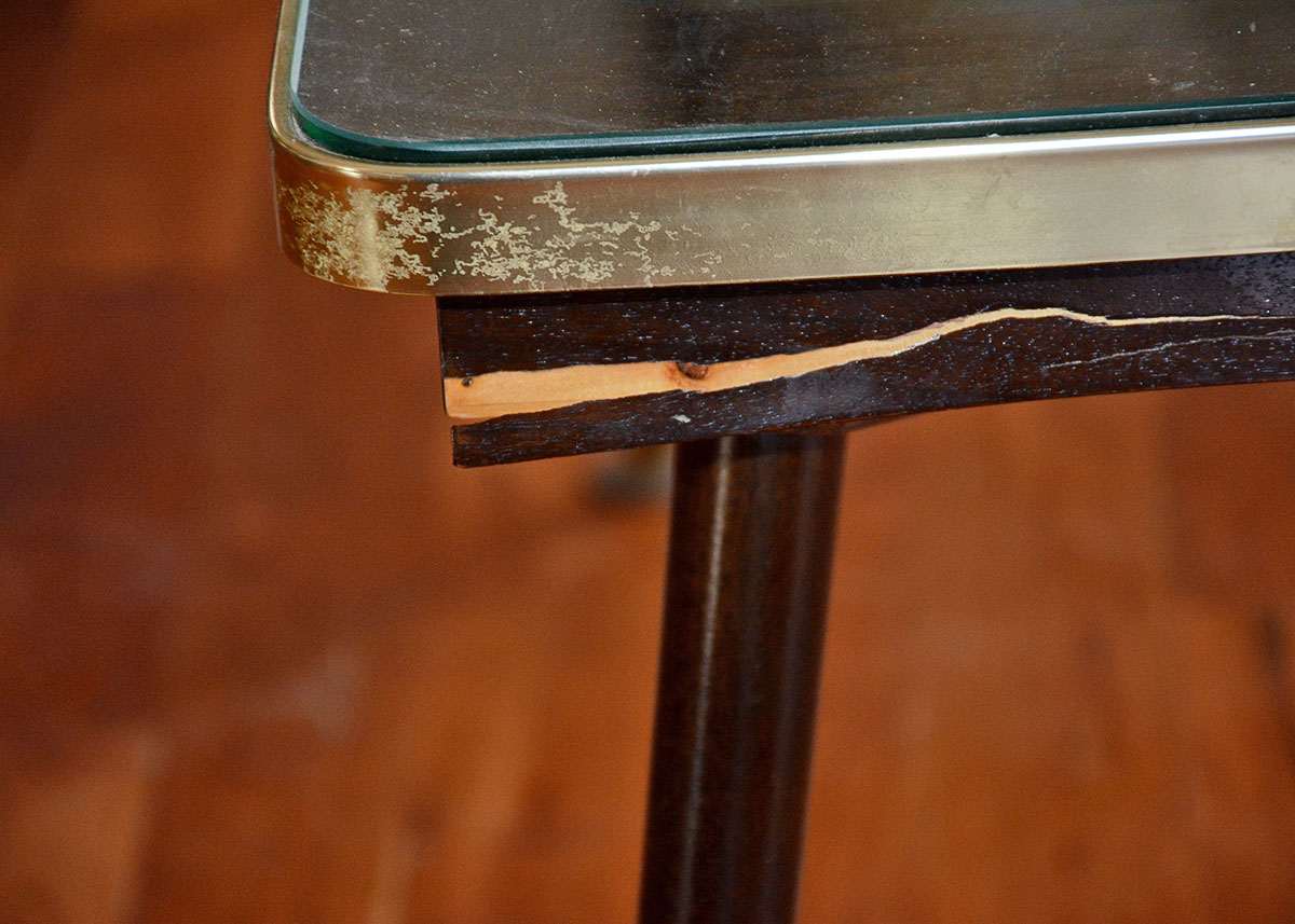 Vintage German Carved 3D Coffee Table