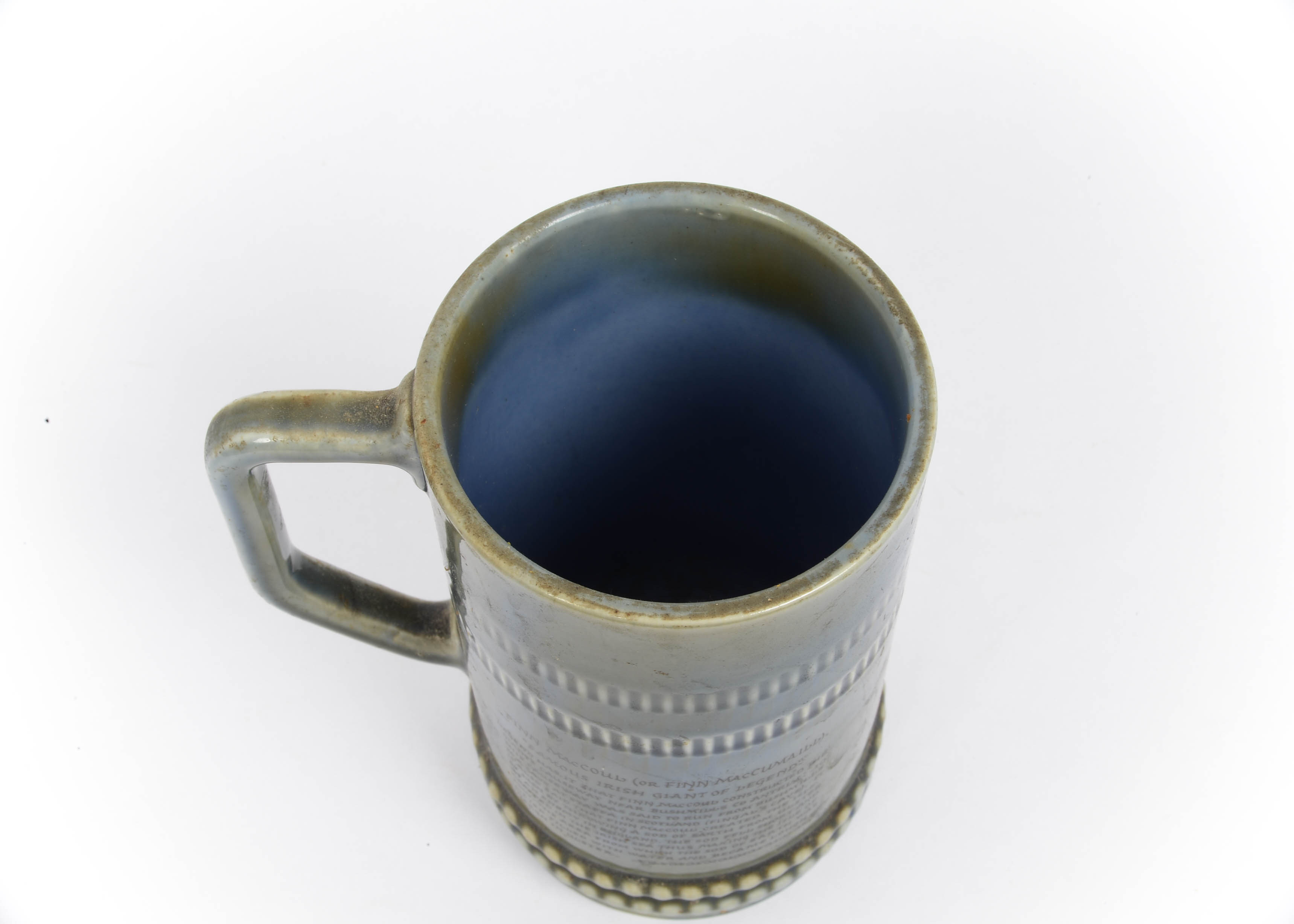 Vintage Irish Porcelain Finn MacCoul Tall Beer Stein Mug Tankard