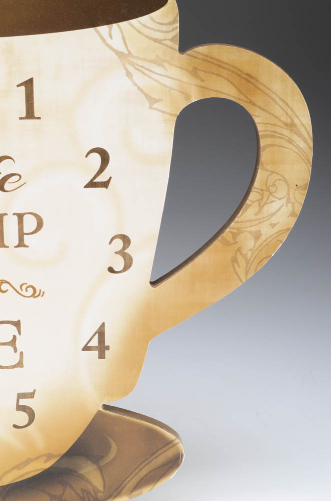 Novelty Coffee-Themed Wall Clock