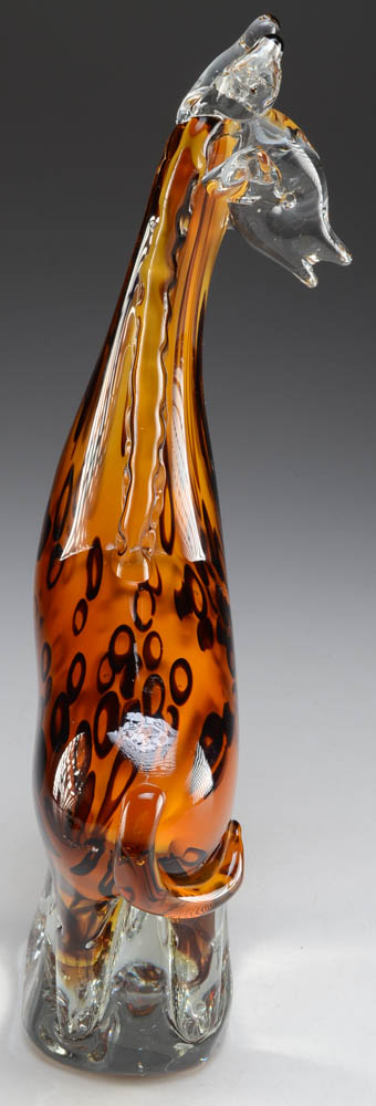 Hand Fused Dynasty Gallery Art Glass Giraffe