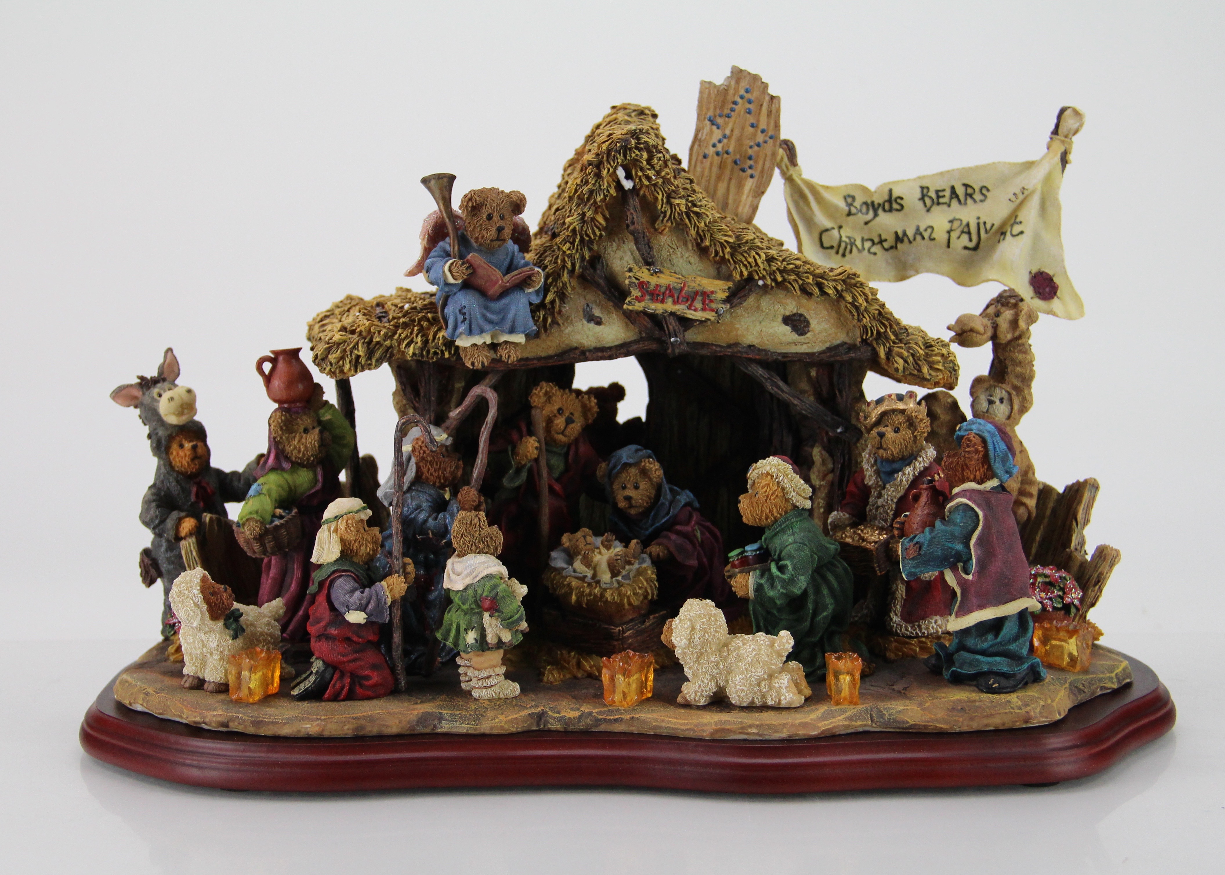 Boyds bears nativity scene top