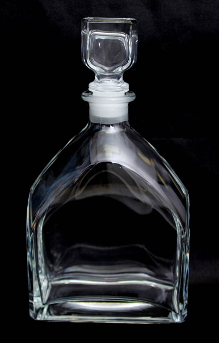 Glass Decanter and Rocks Glasses