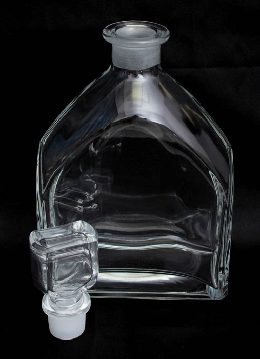 Glass Decanter and Rocks Glasses