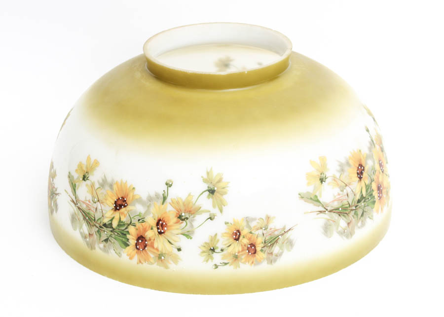 Hand-Painted Vintage Lampshade