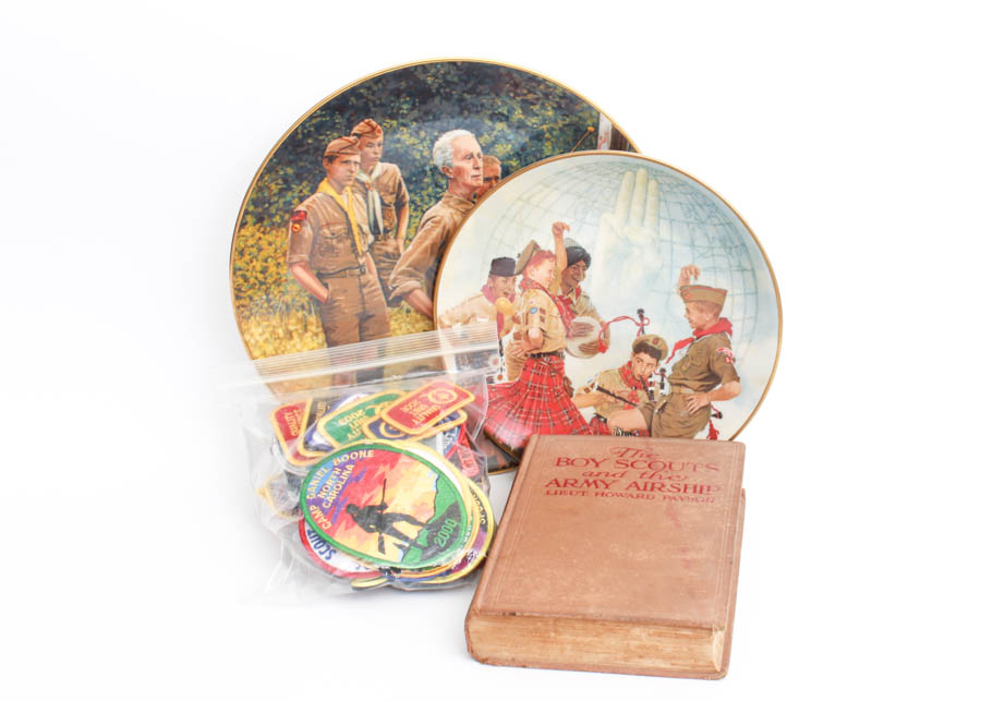 Boy Scouts Collectibles Including Antique Book