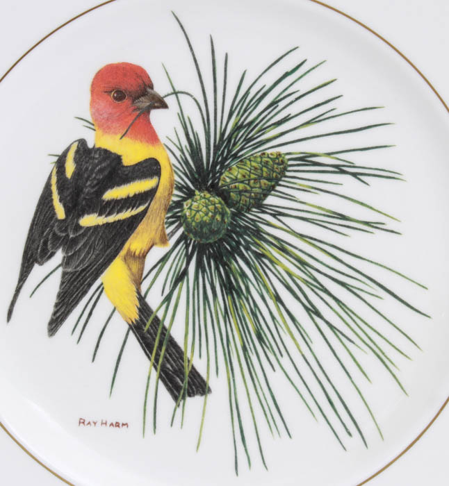 Ray Harm Spode American Songbirds Collector Plates
