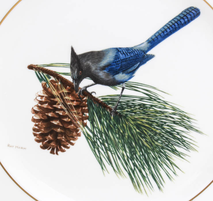 Ray Harm Spode American Songbirds Collector Plates
