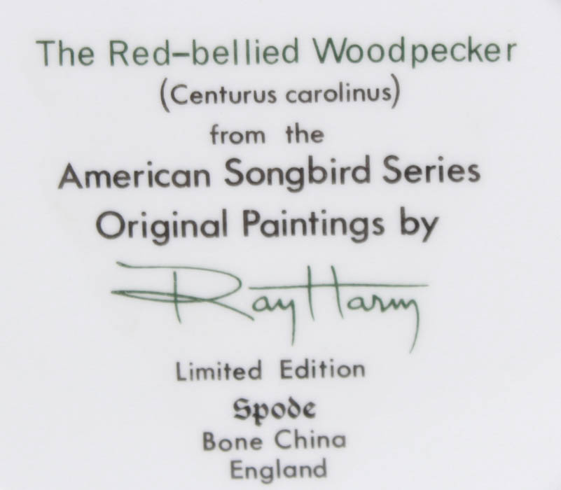 Ray Harm Spode American Songbirds Collector Plates