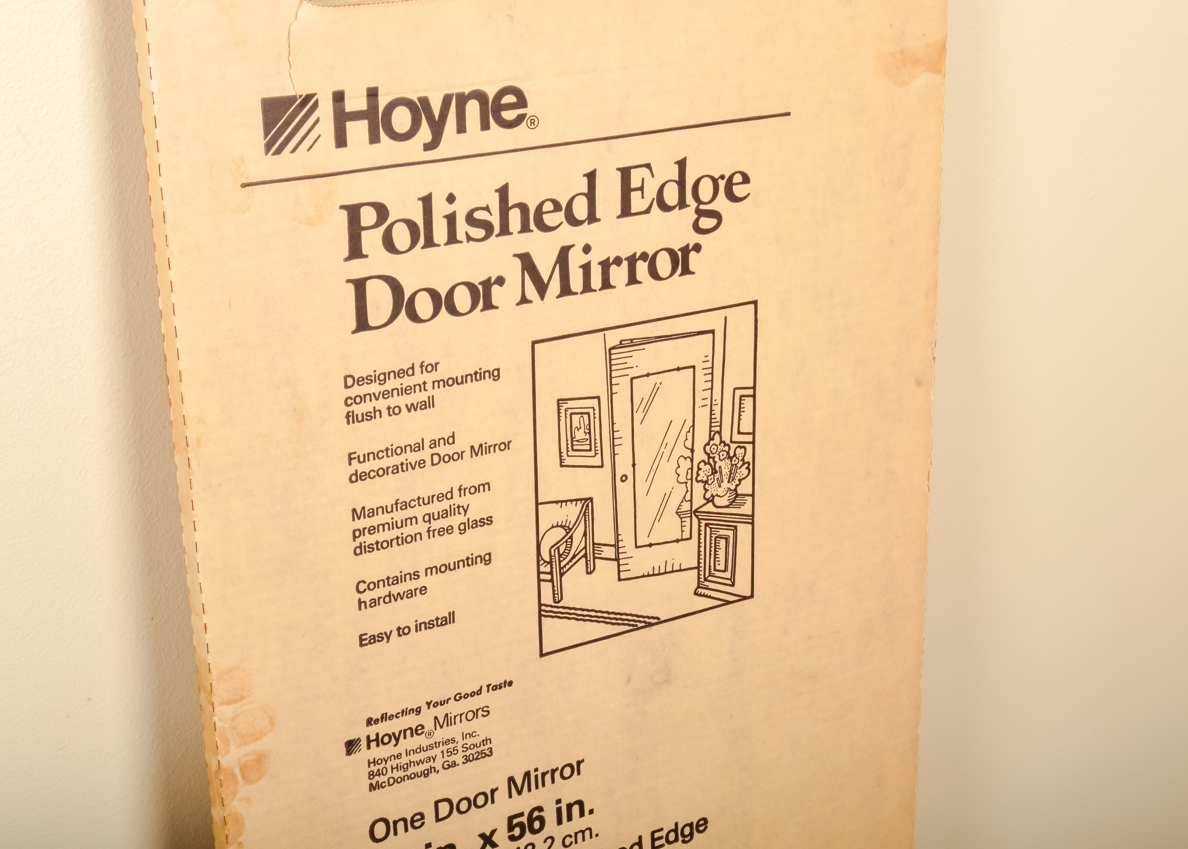 Polished Edge Door Mirror