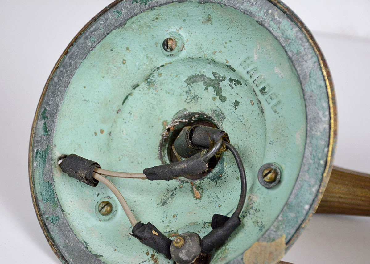 Antique Handel Art Glass Piano Lamp