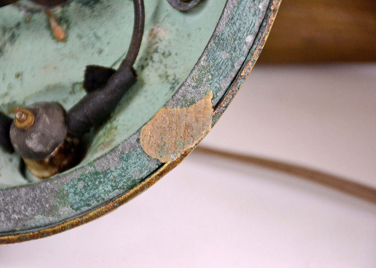 Antique Handel Art Glass Piano Lamp