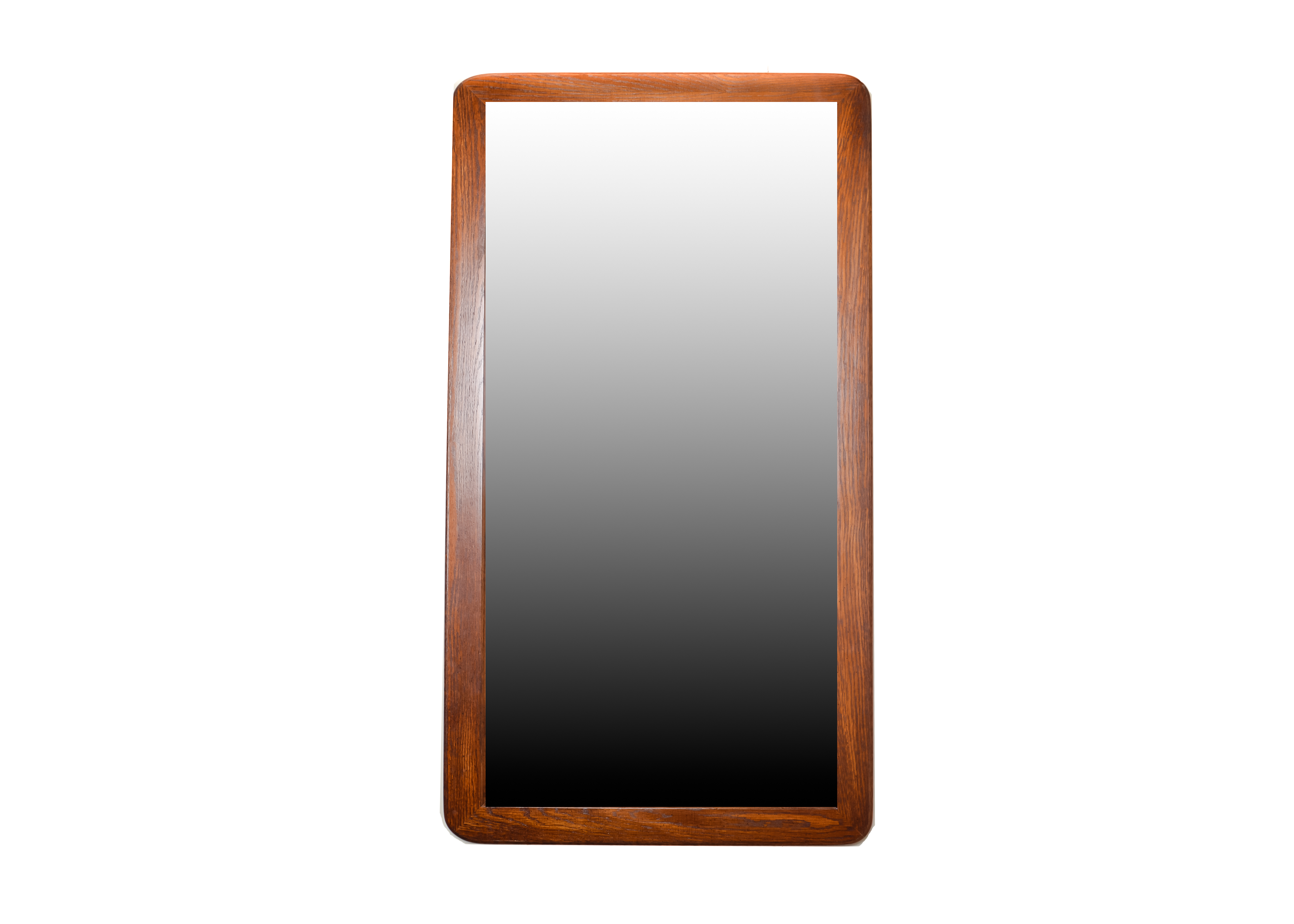 Rectangular Mirror with Oak Frame