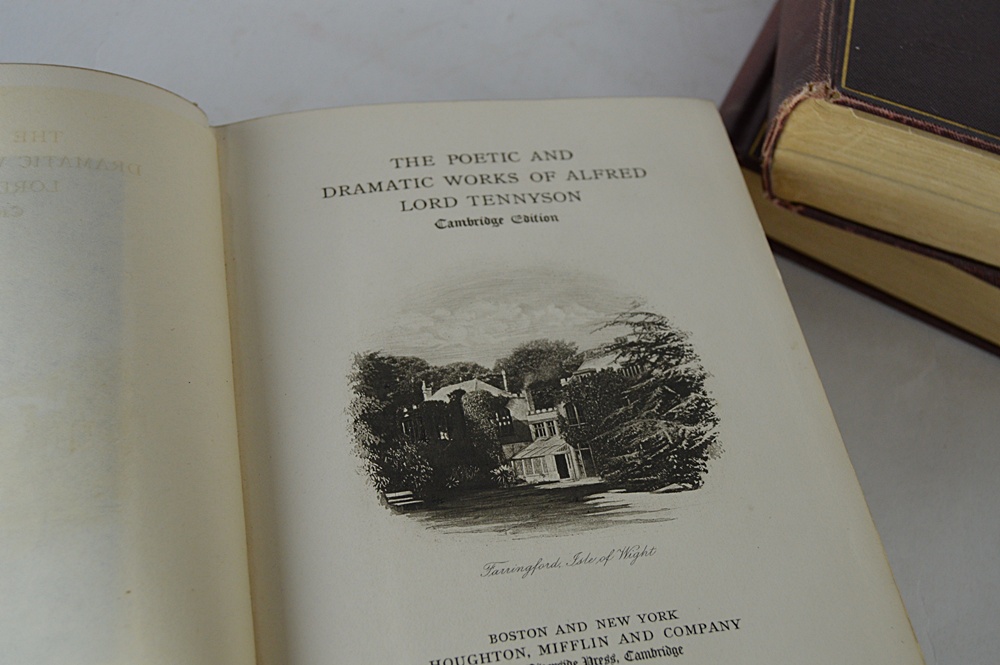 1890's Complete Poetical Works by Whittier, Tennyson, Browning