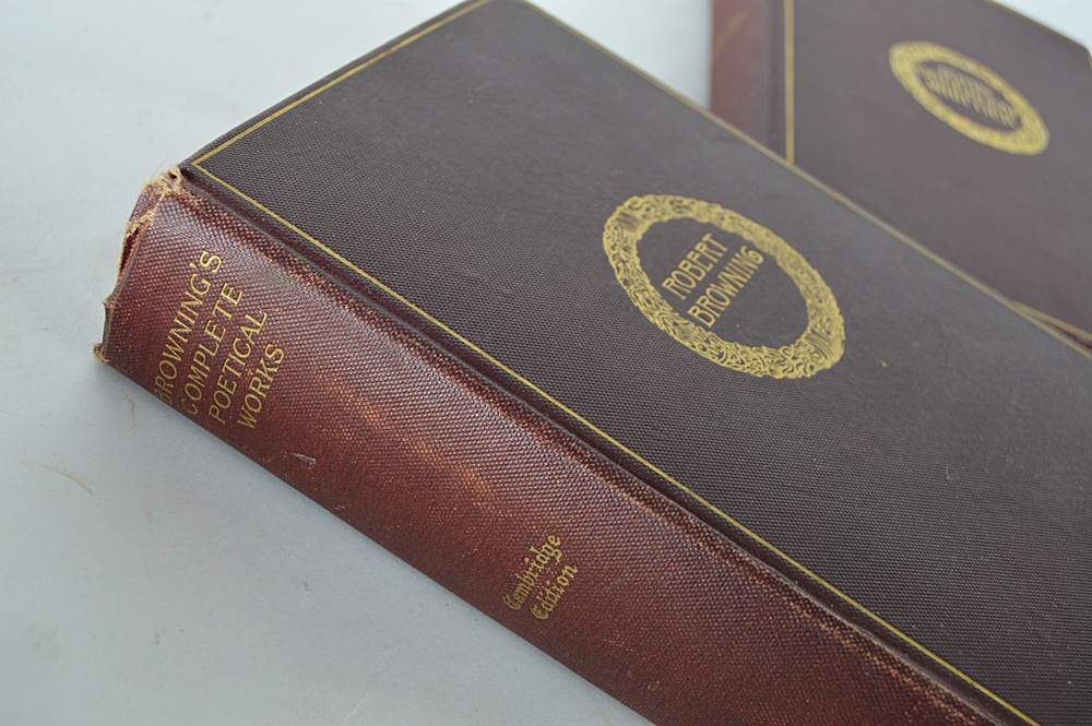 1890's Complete Poetical Works by Whittier, Tennyson, Browning