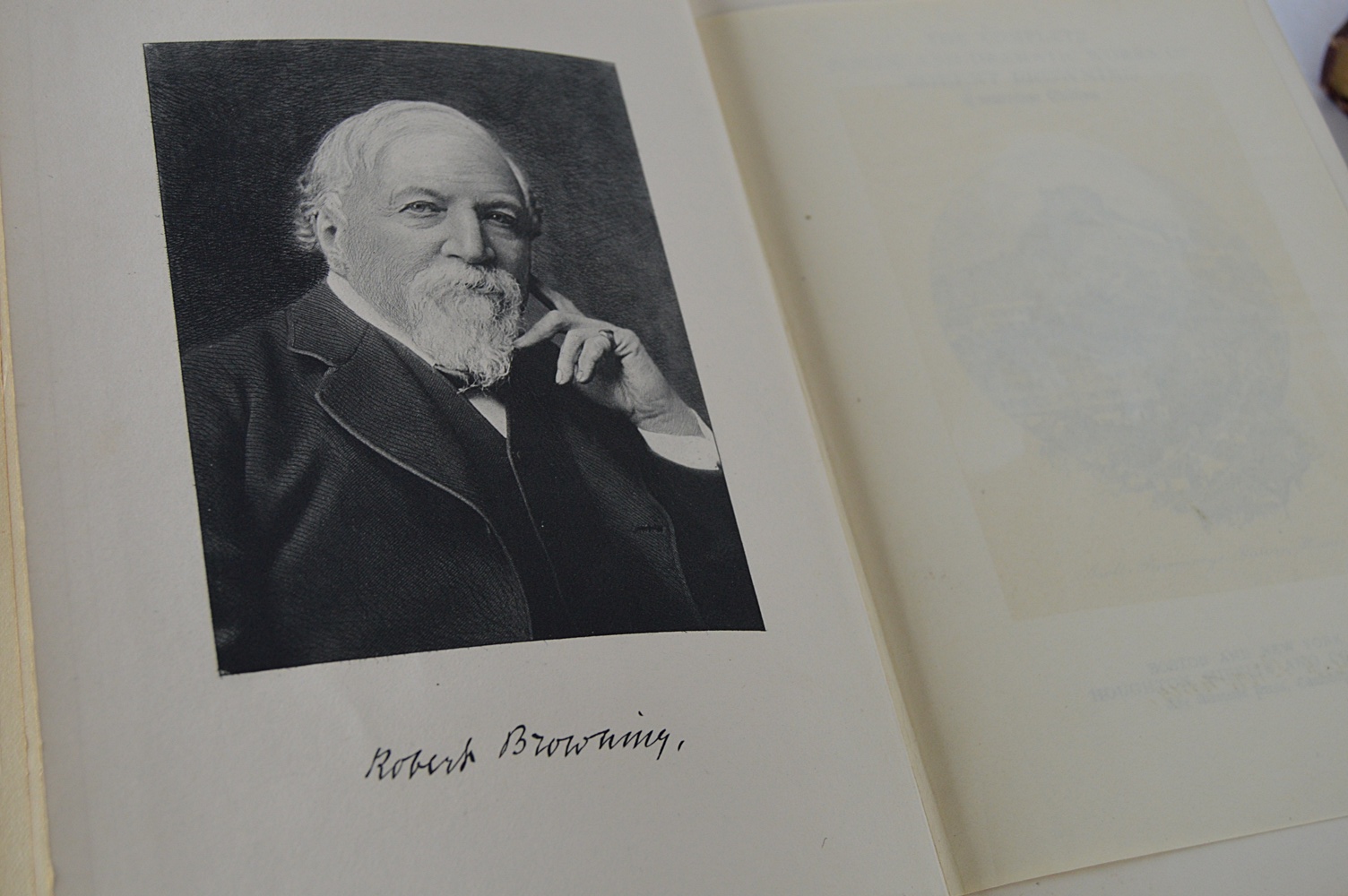 1890's Complete Poetical Works by Whittier, Tennyson, Browning