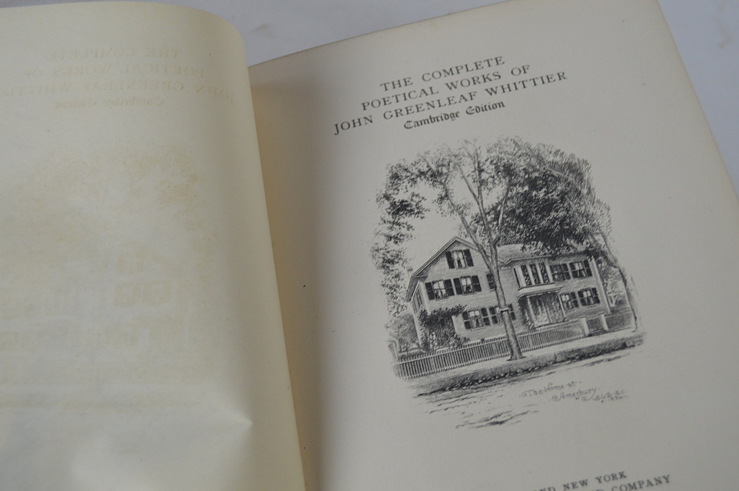 1890's Complete Poetical Works by Whittier, Tennyson, Browning