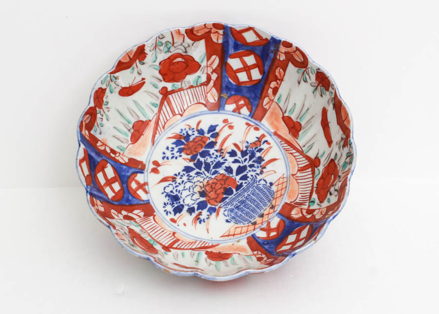 Hand-Painted Decorative Serving Bowl