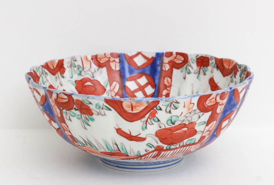 Hand-Painted Decorative Serving Bowl