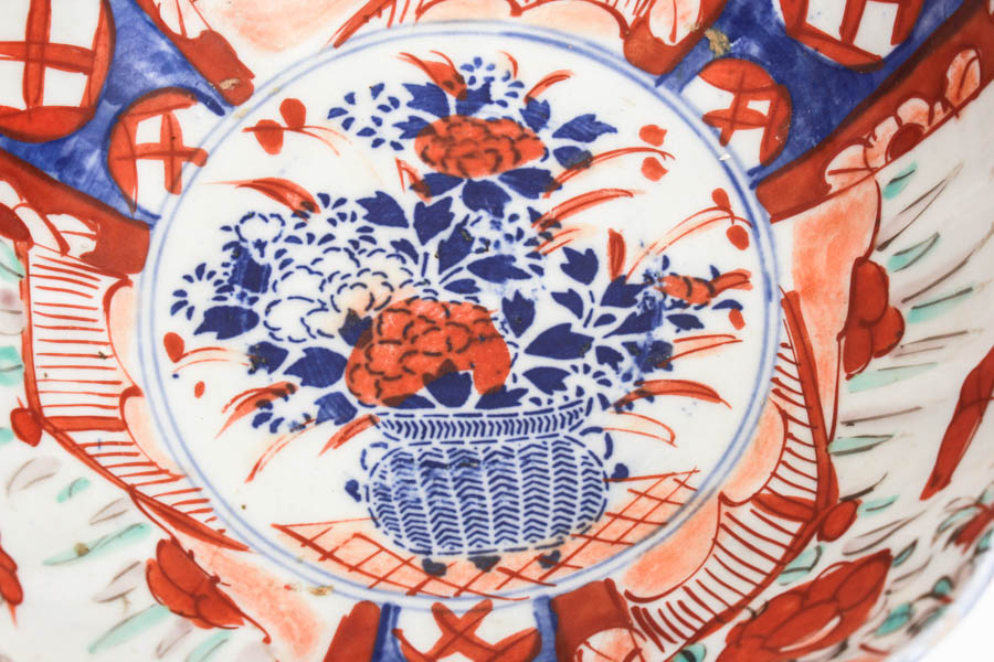 Hand-Painted Decorative Serving Bowl