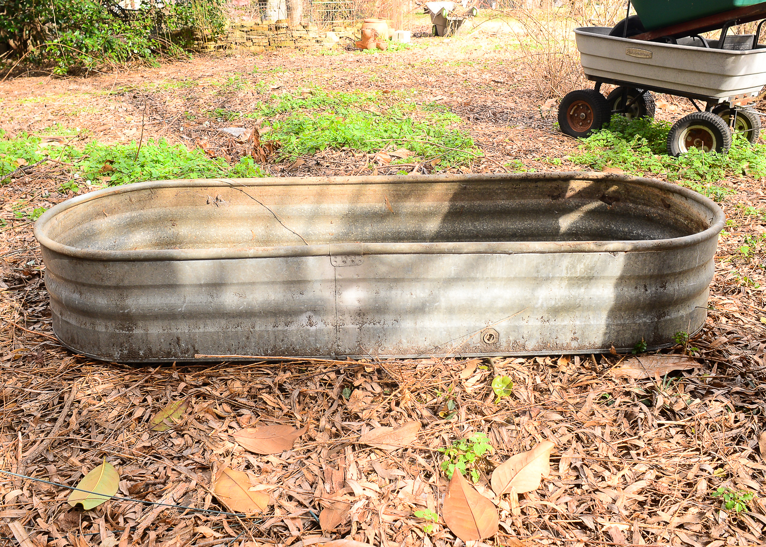 Large Galvanized Metal Tub
