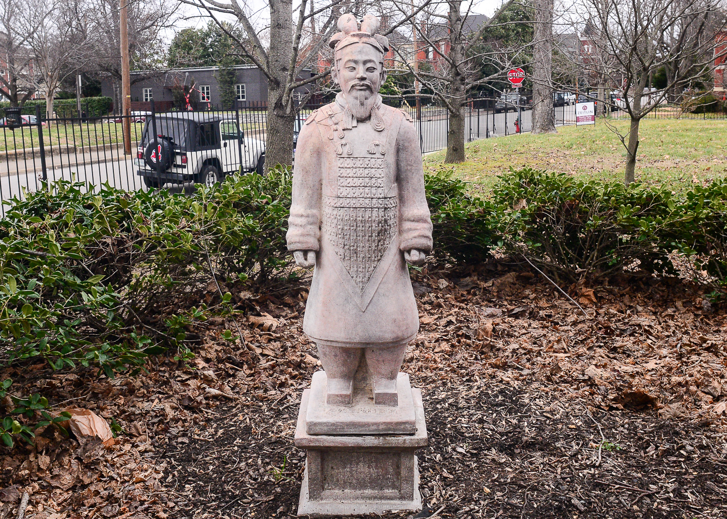 Japanese Warrior Garden Statue