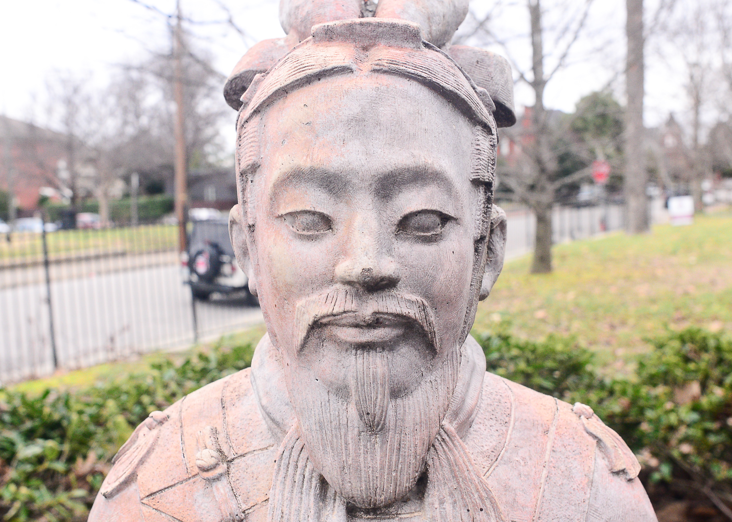 Japanese Warrior Garden Statue