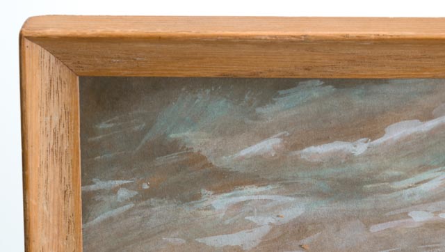 CB Drake Original Gouache Painting of Pastoral Scene