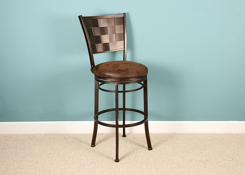 Rotating Metal Back Barstools