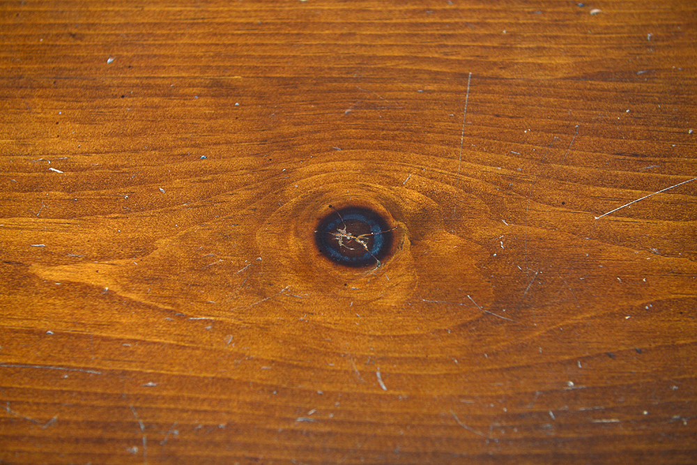 Rustic Pine Top Console Table