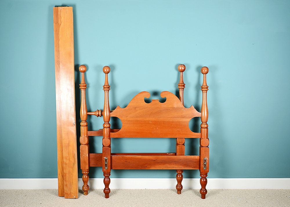 Traditional Twin Cherry Bed Frame