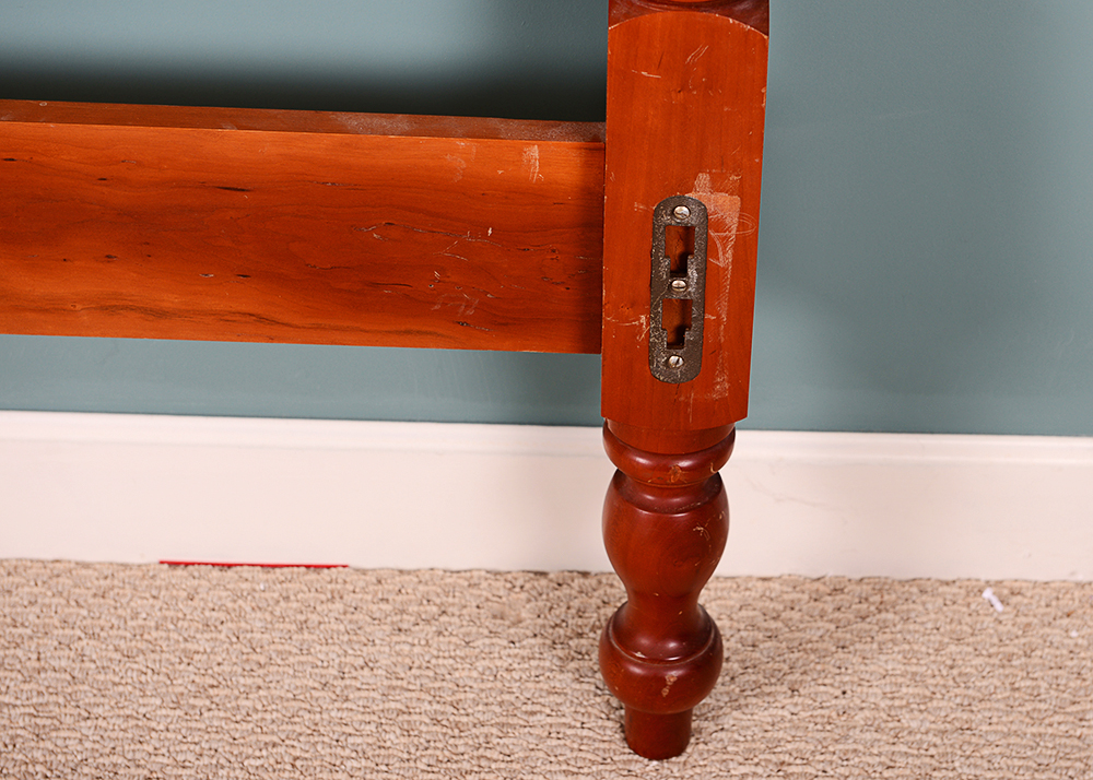 Traditional Twin Cherry Bed Frame