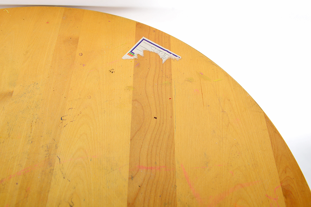 Natural Wood Children's Round Table and Chairs