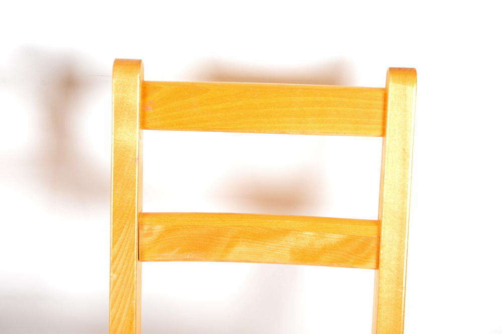 Natural Wood Children's Round Table and Chairs