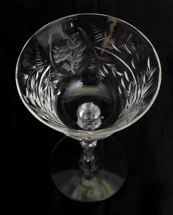 Set of Four Etched Glasses