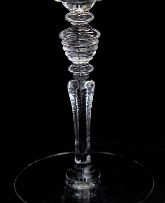 Set of Four Etched Glasses