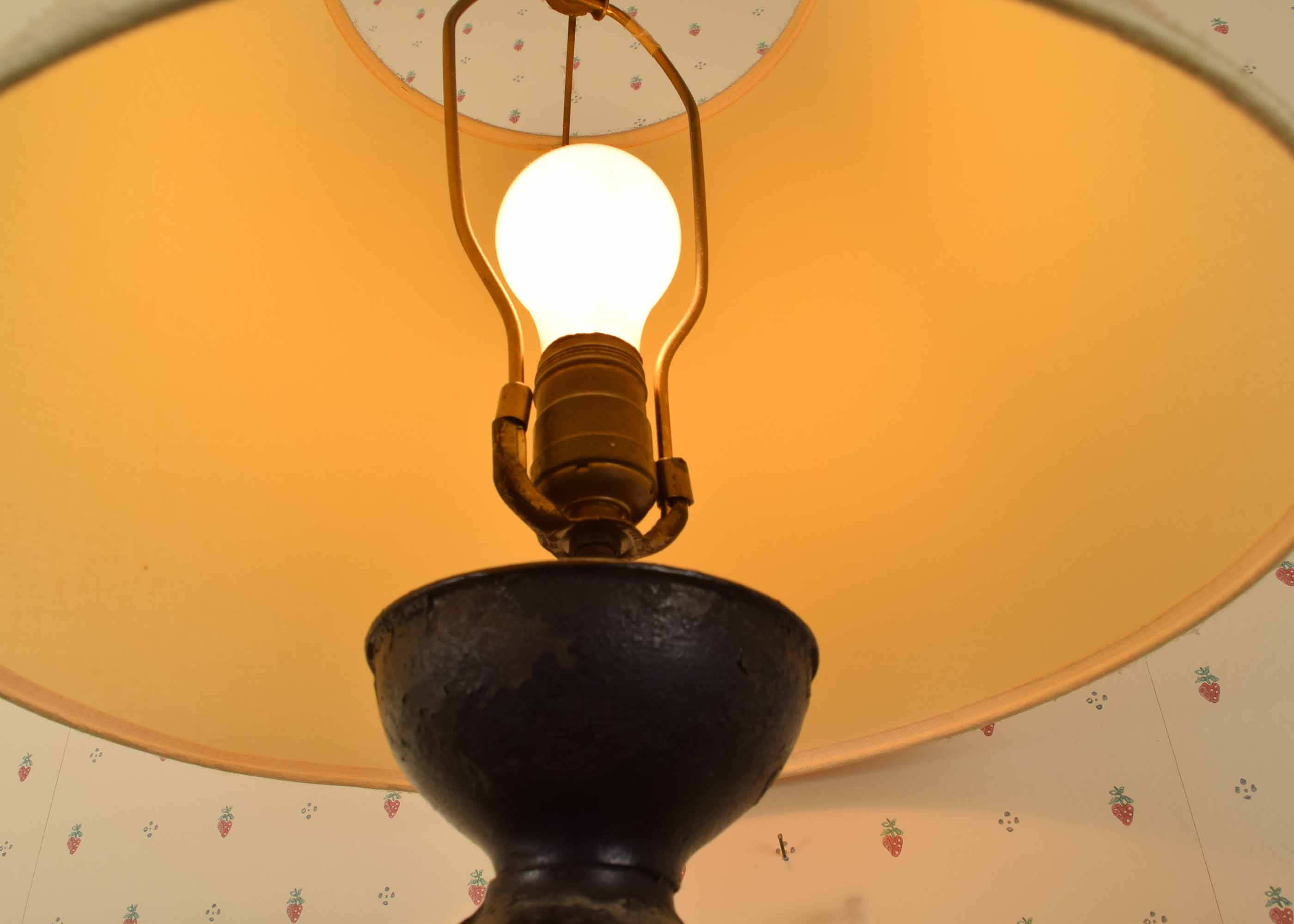 Antique Coffee Grinder Base Table Lamp