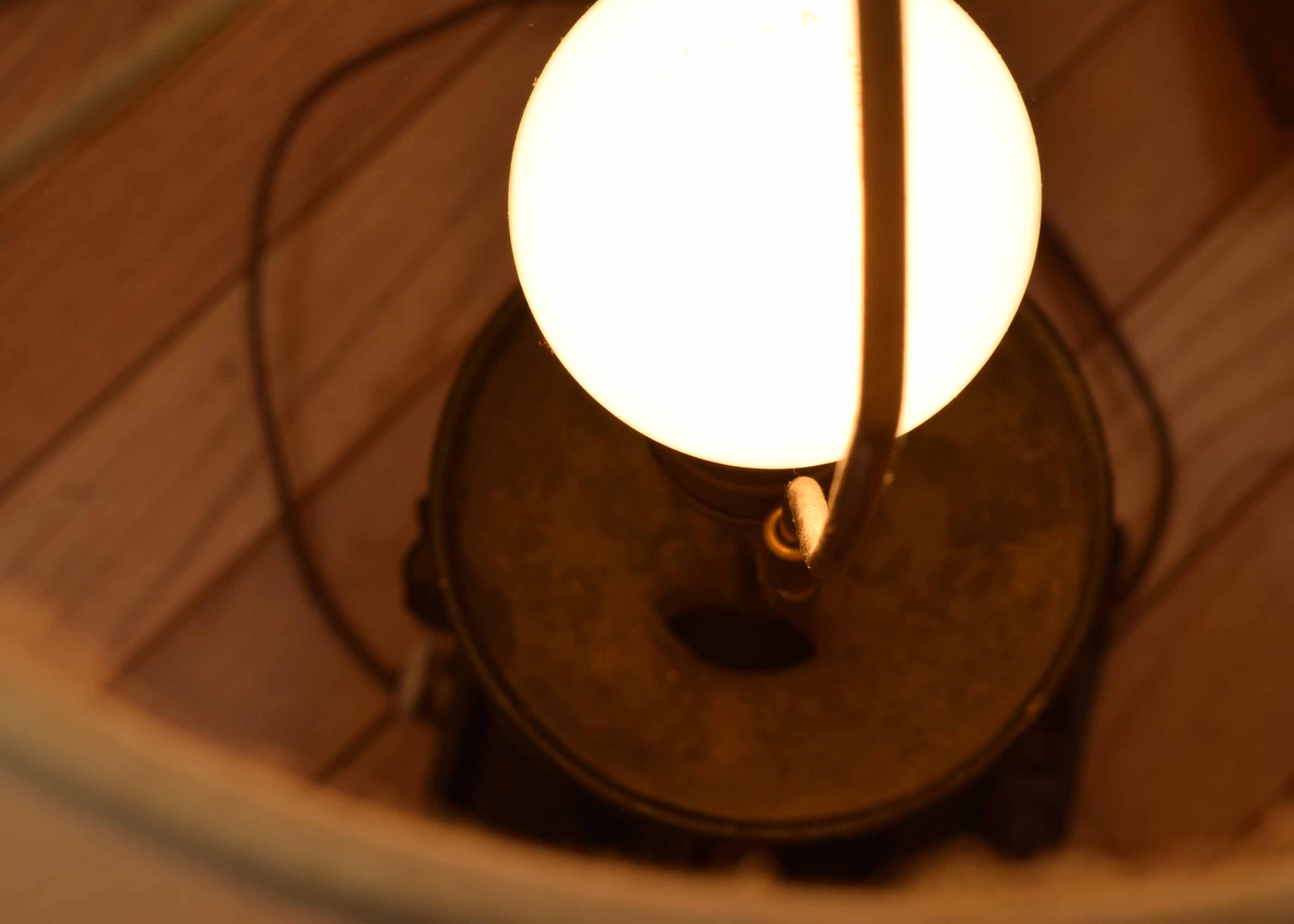 Antique Coffee Grinder Base Table Lamp