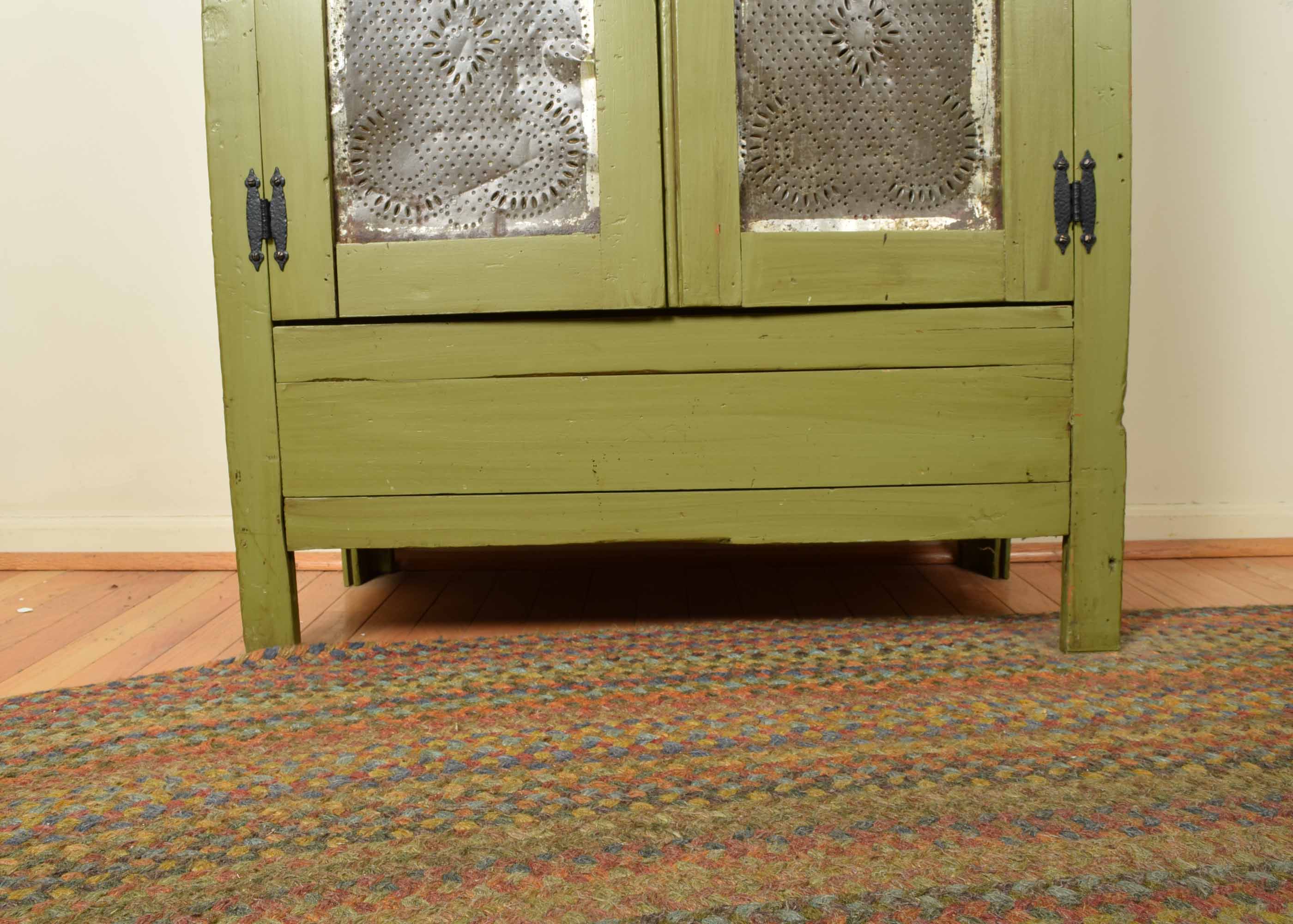 Antique Painted Wood Pie Safe