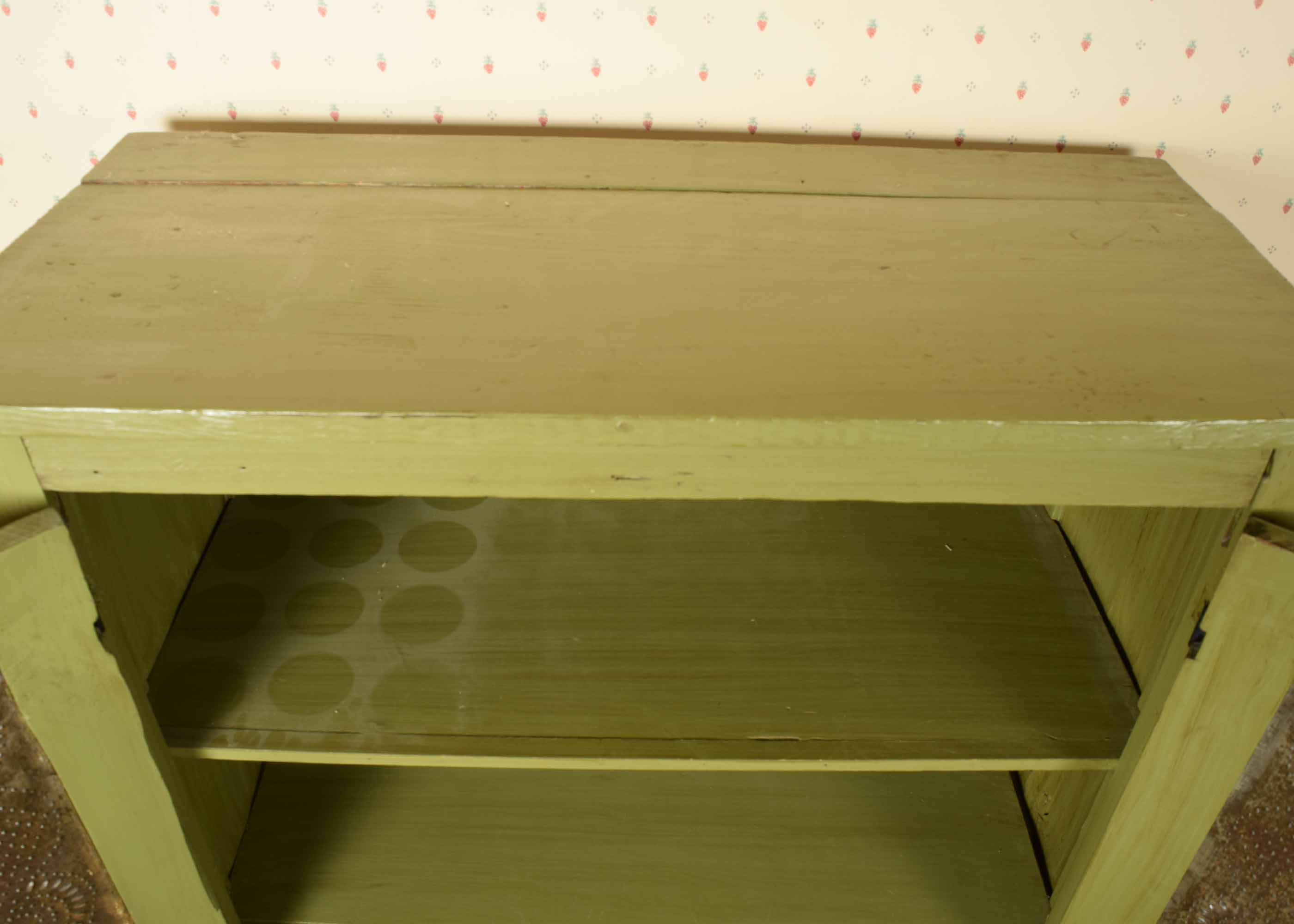 Antique Painted Wood Pie Safe