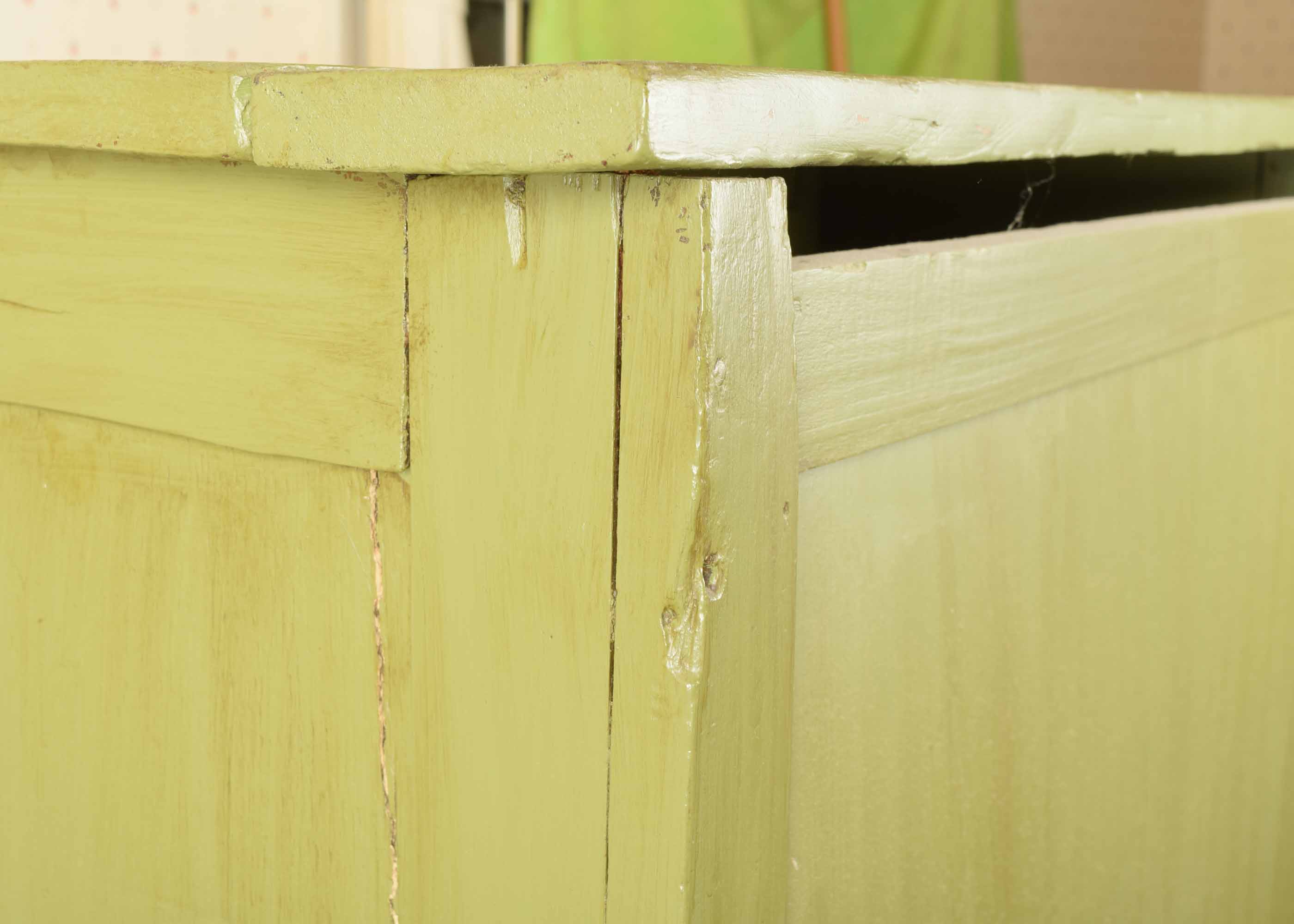 Antique Painted Wood Pie Safe