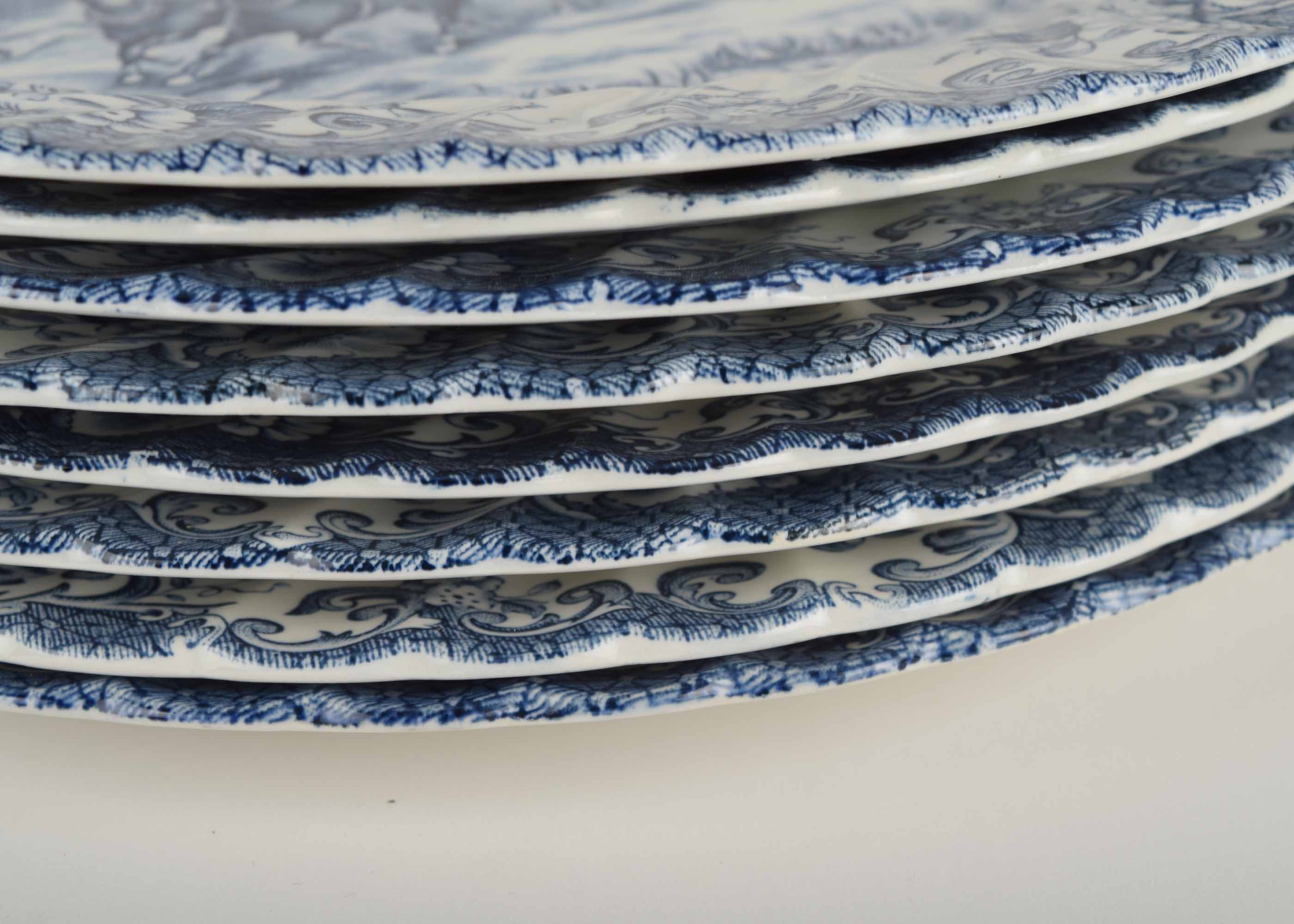 Johnson Brothers Coaching Scenes Plates Set